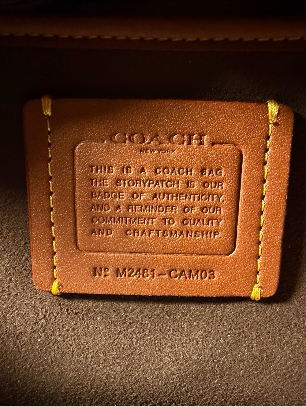 Coach Empire 34 in Maple Glazed Leather - Picture 6 of 6